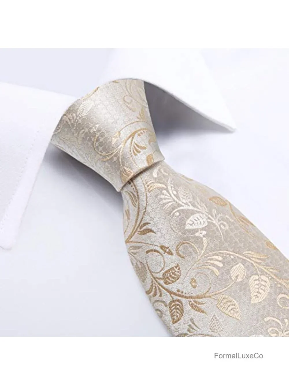 Silk Extra Long Tie Set with Pocket Square & Cufflinks